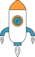 Rocket icon representing productivity boost